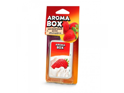 Ароматизатор FOUETTE "Aroma Box" подвесной "Клубничный мусс" B-5