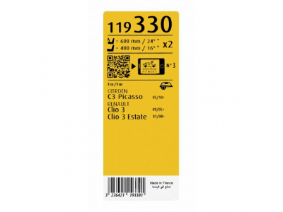 Щетки стеклоочистителя SWF VISIOFLEX,передняя,2 шт., 288905755R, 600mm/24", бескаркасная от SWF Щетки стеклоочистителя SWF VISIOFLEX,передняя,2 шт., 288905755R, 600mm/24", бескаркасная