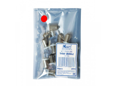 Светодиодная лампа T4W (BA9s) 12v Red от KRAFT Светодиодная лампа T4W (BA9s) 12v Red